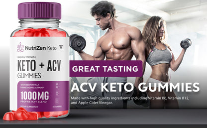 NutriZen Keto - Keto ACV Gummies - Vitamin Place